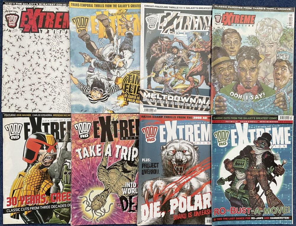 Lot 303: Collection of 8 comics 2000AD Extreme Edition, No.X05...