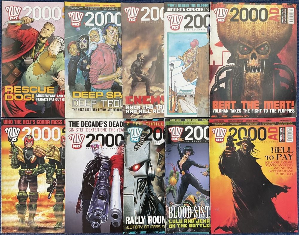 Lot 305: Collection of 10 comics 2000AD The Galaxy's great...