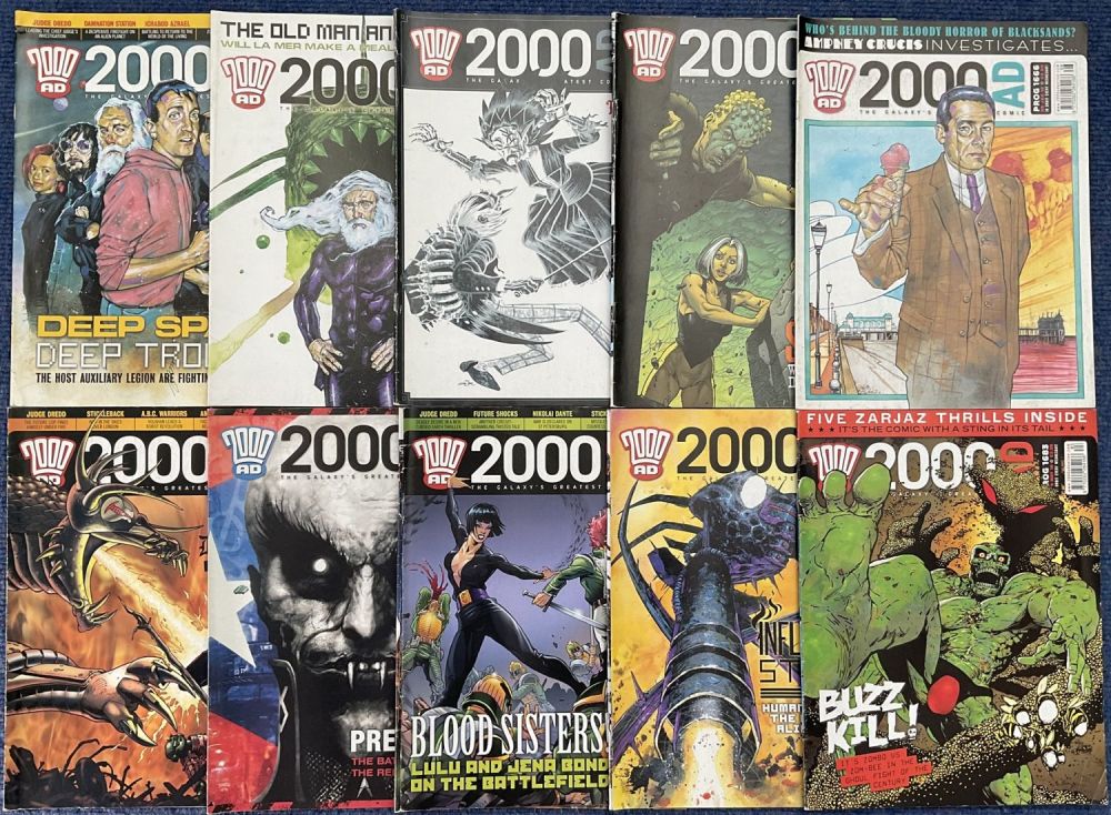 Lot 306: Collection of 10 comics 2000AD The Galaxy's great...