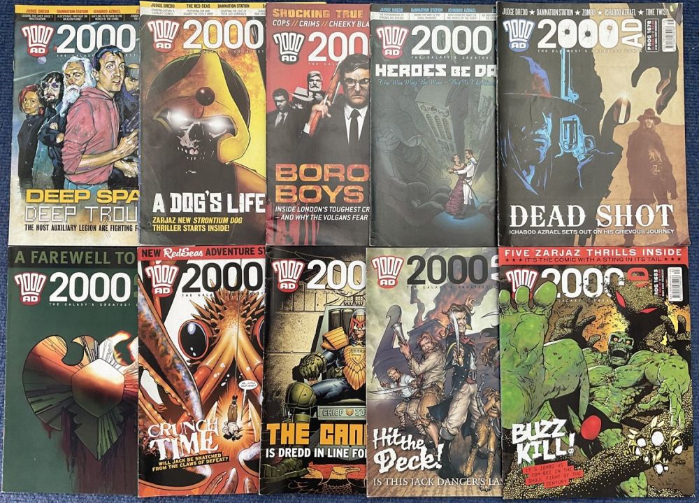 Lot 307: Collection of 10 comics 2000AD The Galaxy's great...