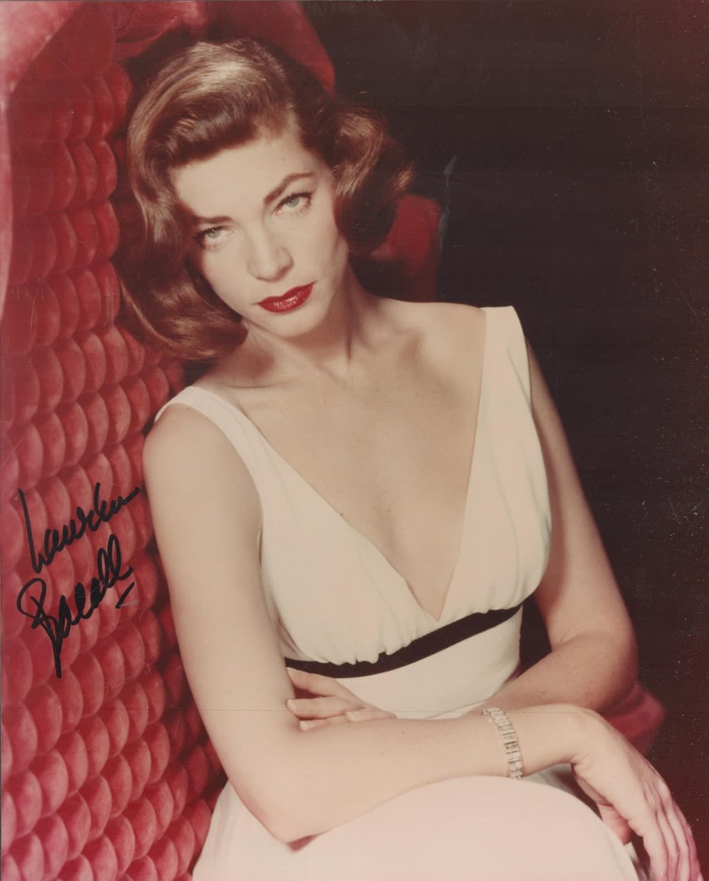 Lot 38: Lauren Bacall lovely early image 10 x 8...