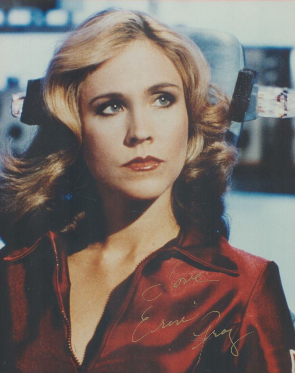 Lot 53: Erin Gray signed 10 x 8 inch colour...