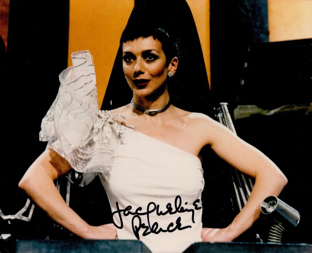 Lot 55: Jacqueline Pearce signed 10 x 8 inch colour...