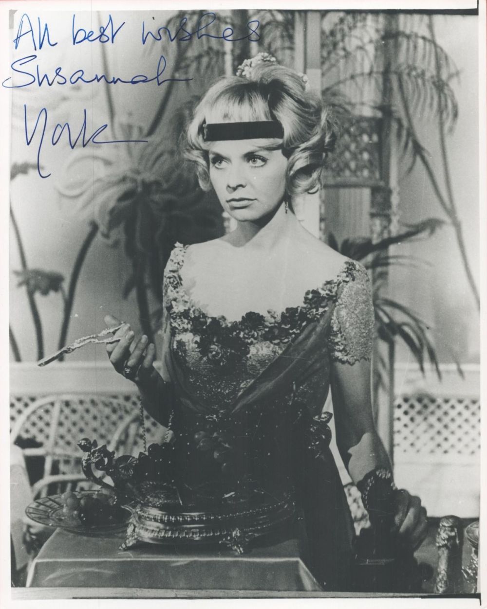 Lot 76: Susannah York signed 10 x 8 inch b/w...