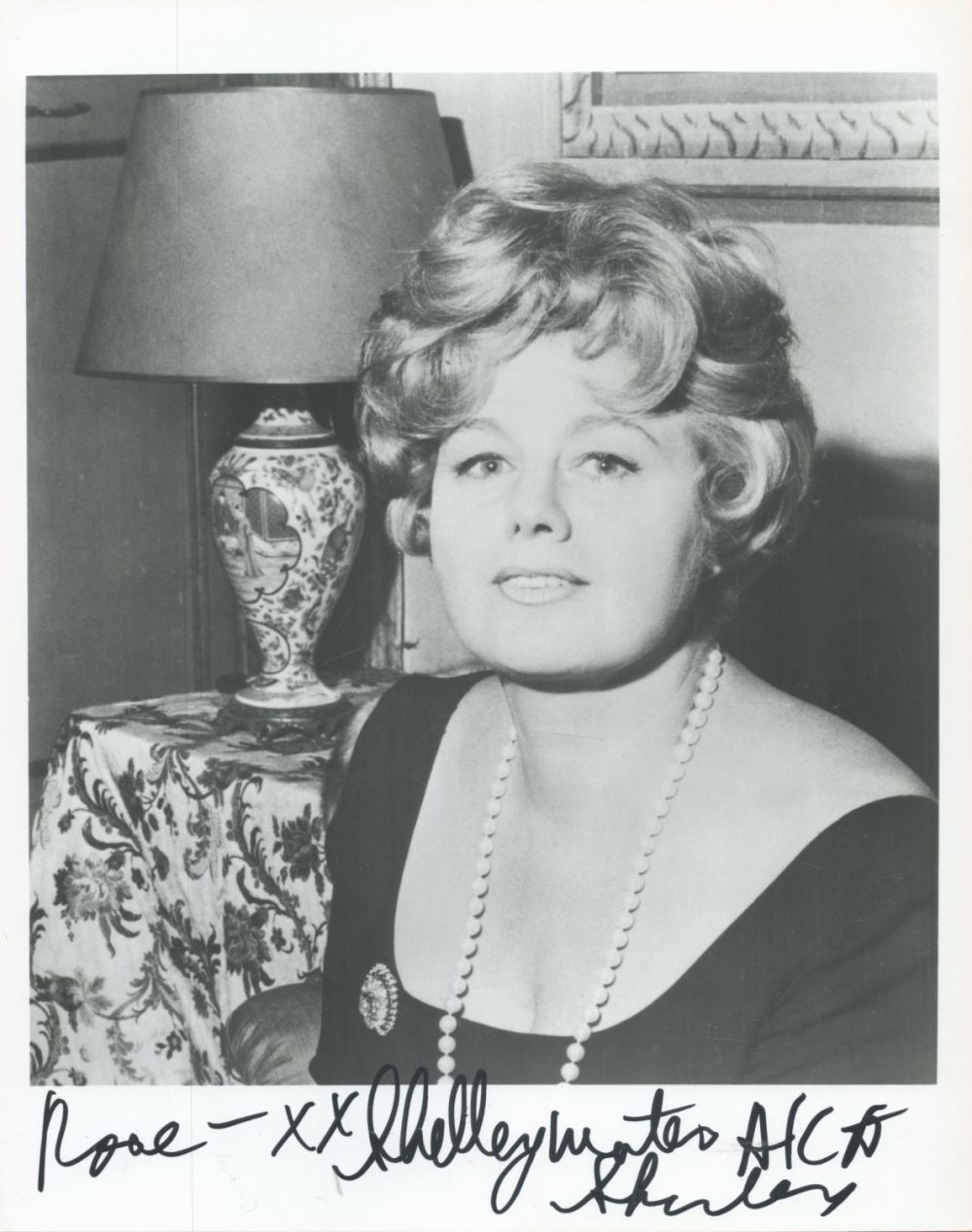 Lot 77: Shelley Winters signed 10 x 8 inch b/w...