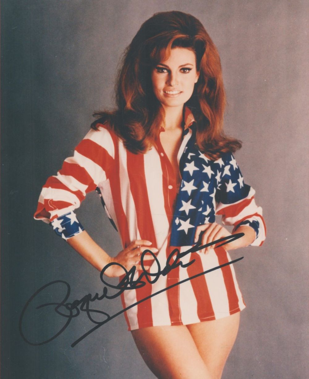 Lot 78: Raquel Welch signed 10 x 8 inch colour...
