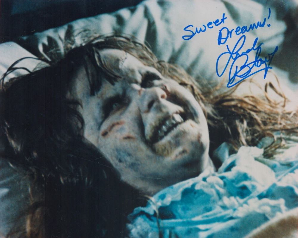 Lot 86: Linda Blair signed 10 x 8 inch colour...