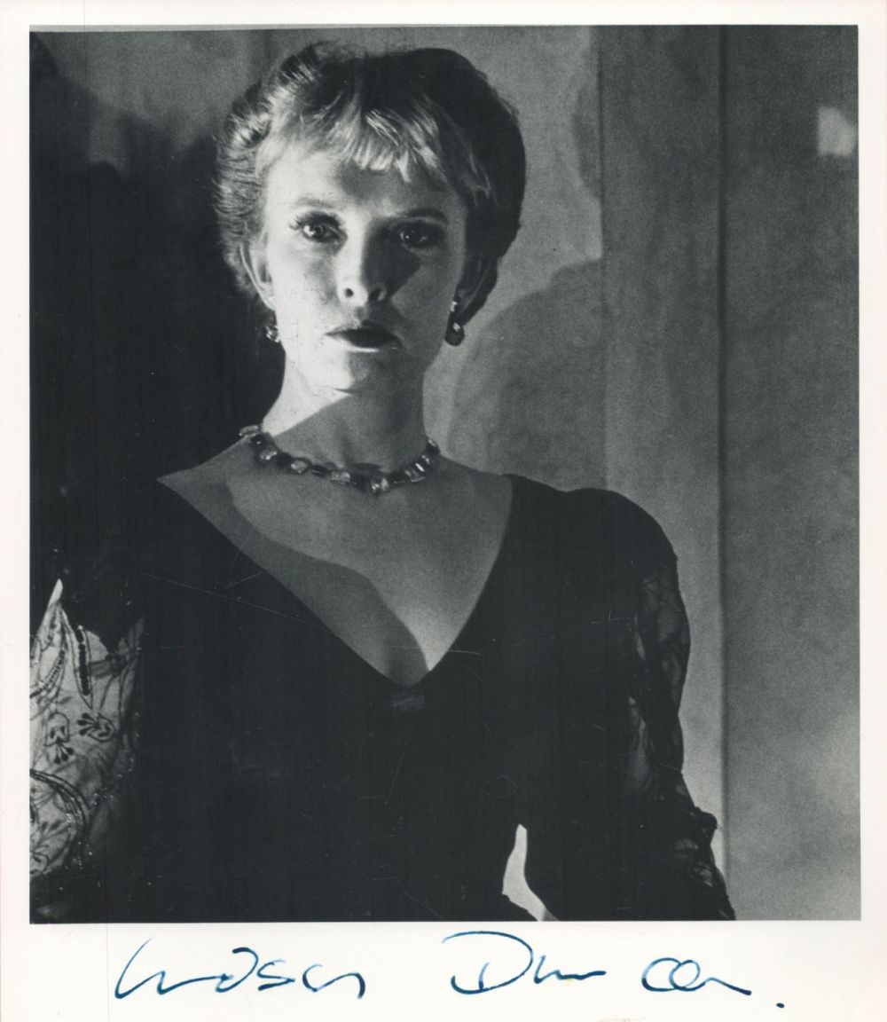 Lot 87: Lindsay Duncan signed 10 x 8 inch b/w...