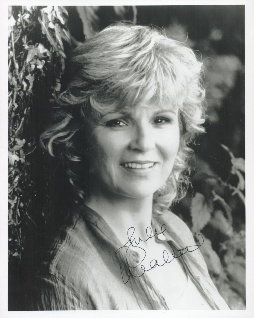 Lot 91: Julie Walters signed 10 x 8 inch b/w...