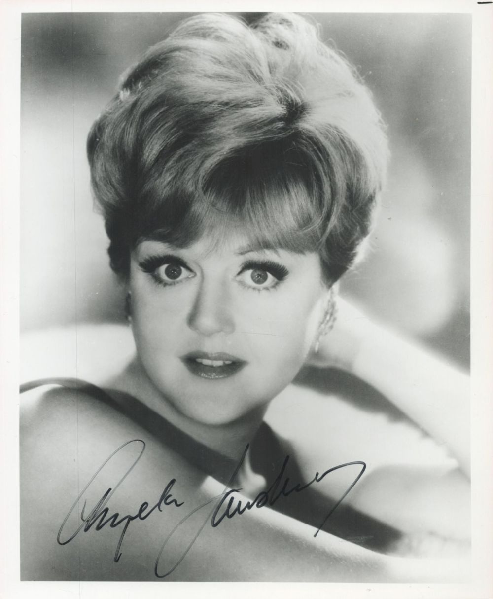 Lot 109: Angela Lansbury signed 10 x 8 inch b/w...