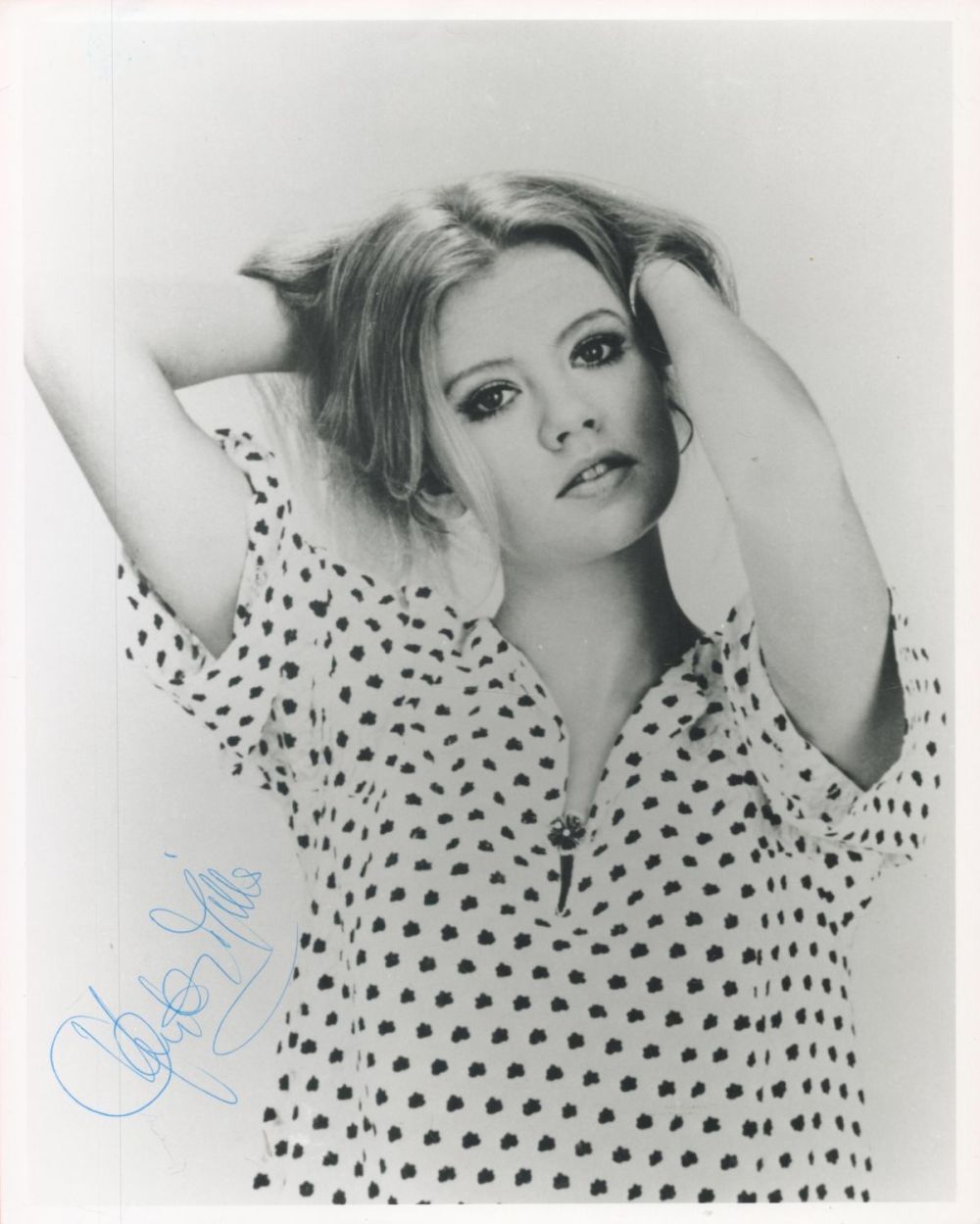 Lot 110: Hayley Mills signed 10 x 8 inch b/w...