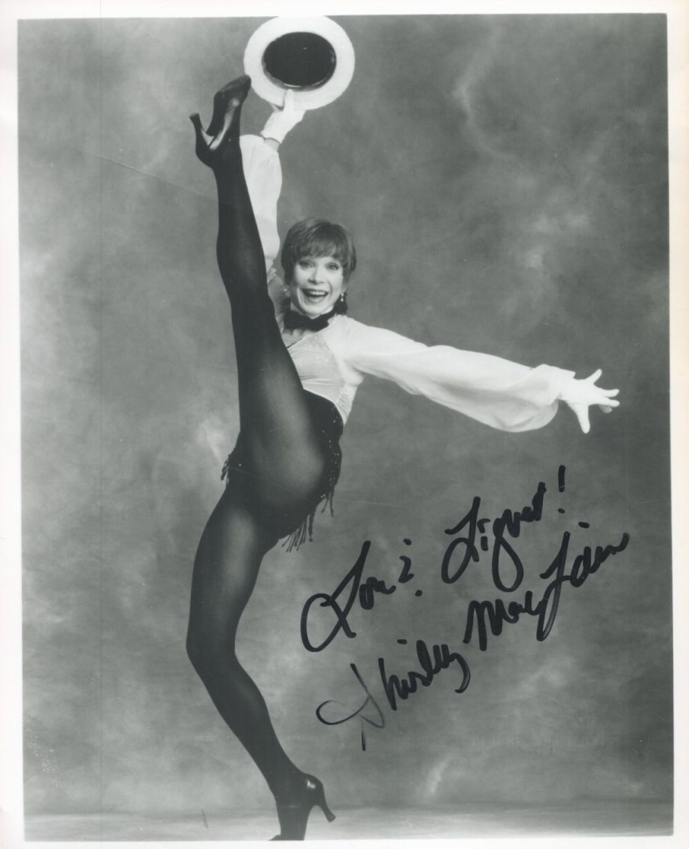 Lot 115: Shirley Maclaine signed 10 x 8 inch b/w...