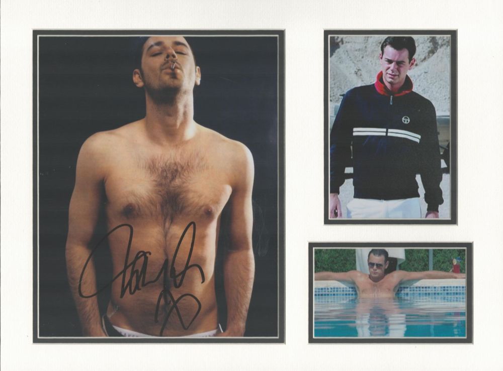 Lot 69: Danny Dyer signature piece autograph presentation. Mounted with...