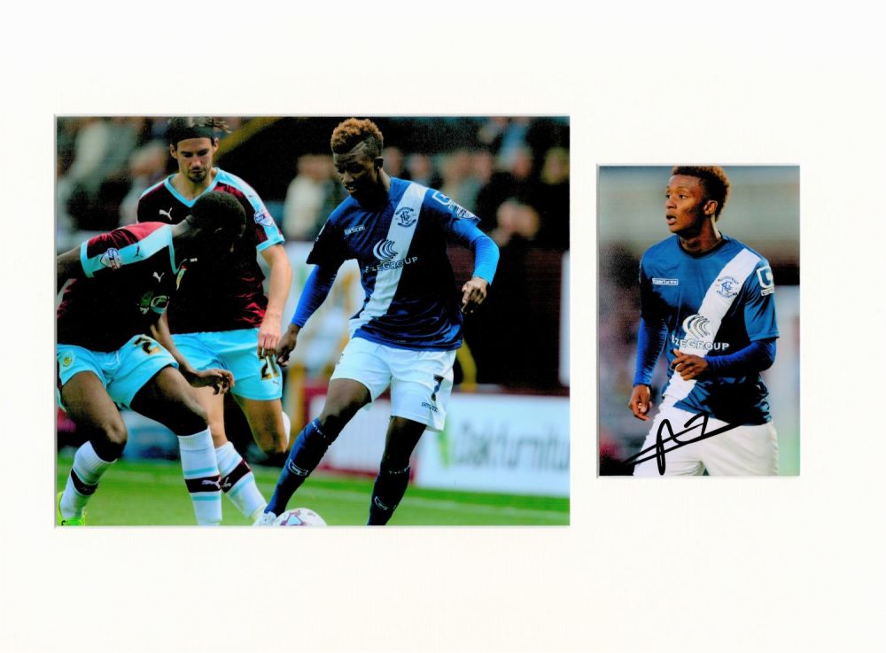 Lot 182: Football Demarai Gray 16x12 overall Birmingham City mounted...
