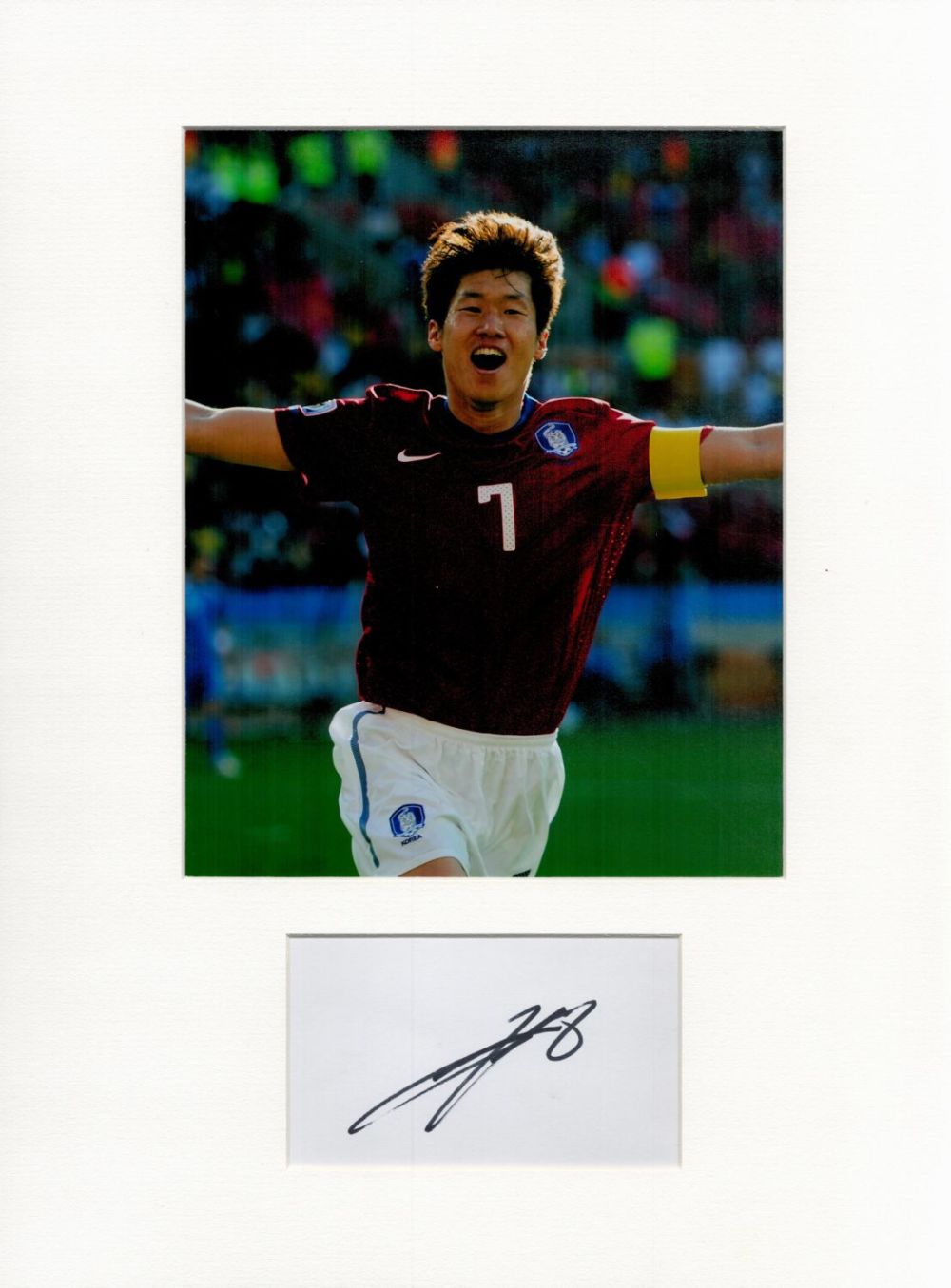 Lot 190: Football Park Ji sung 16x12 overall South Korea...