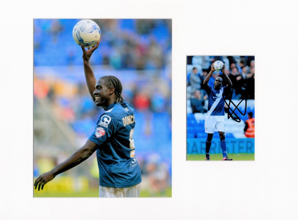 Lot 192: Football Clayton Donaldson 16x12 overall Birmingham City mounted...