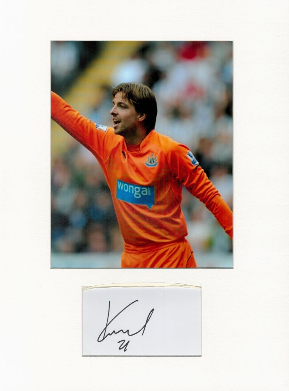 Lot 198: Football Tim Krul 16x12 overall Newcastle United mounted...