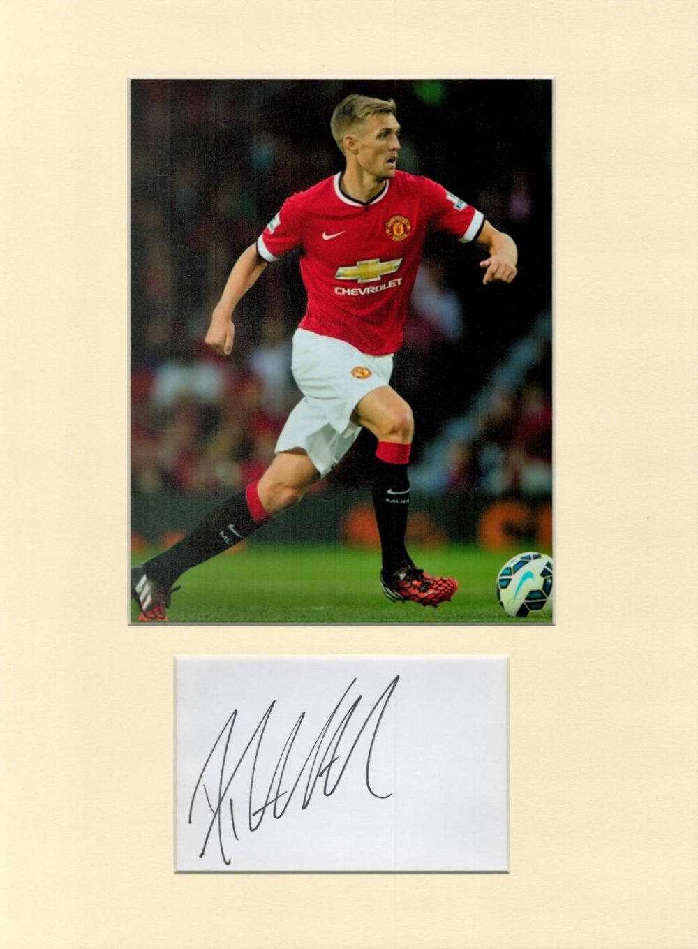 Lot 202: Football Darren Fletcher 16x12 overall Manchester United mounted...