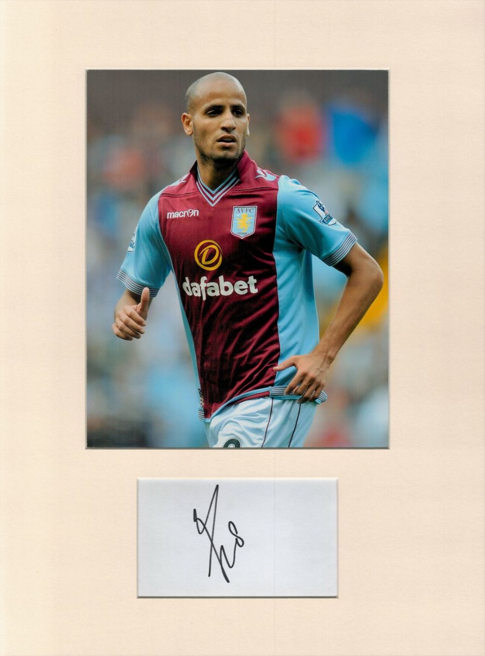 Lot 223: Football Karim El Ahmadi 16x12 overall Aston Villa...