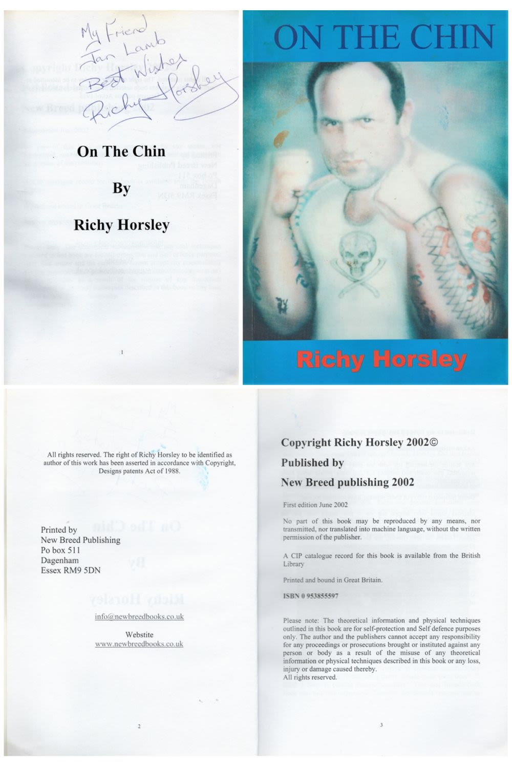 Lot 1: Richy Horsley Signed 1st Edition Paperback Book titled-...