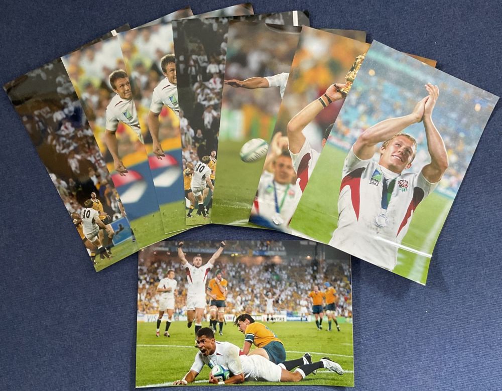 Lot 66: England 2003 World Cup Collection of Eight Unsigned...