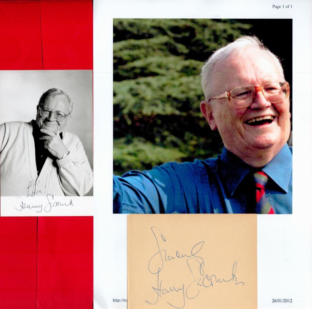 Lot 122: Harry Secombe Collection of 2 Autographs and a...
