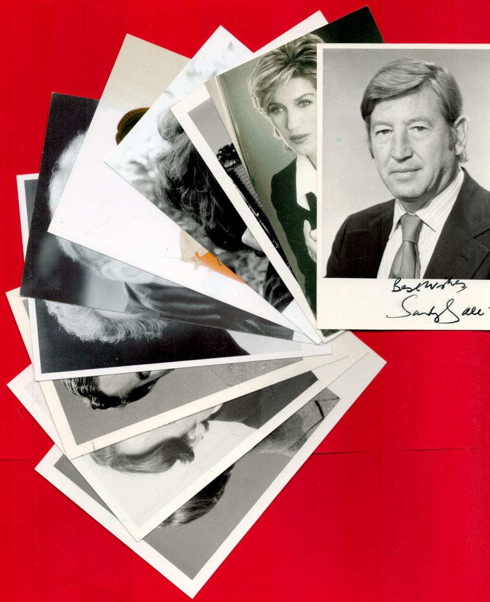 Lot 127: British TV Signed Collection on Photos. Signatures include...