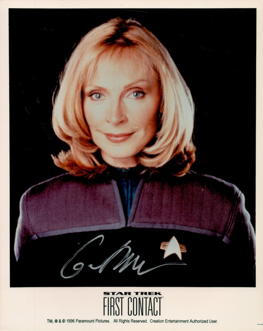Lot 134: American Actress Gates McFadden Signed 10x8 inch Colour...