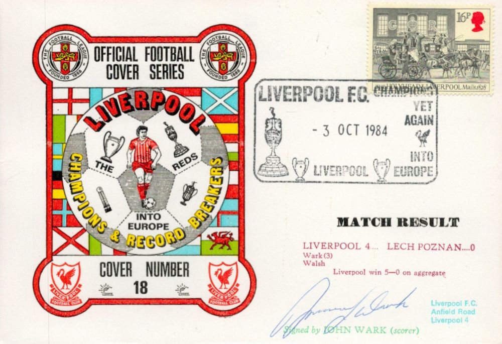 Lot 157: Liverpool V Lech Poznan 1984 Dawn Official Football...