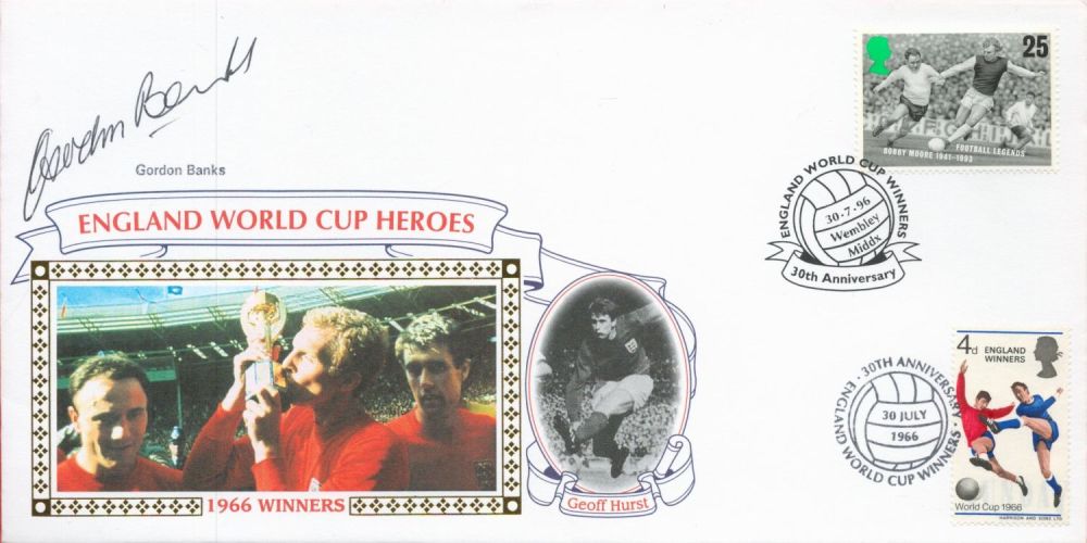 Lot 182: Football Gordon Banks signed England World Cup Heroes...