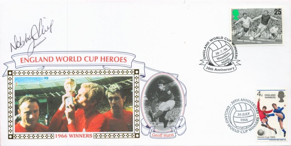 Lot 184: Football Nobby Stiles signed England World Cup Heroes...