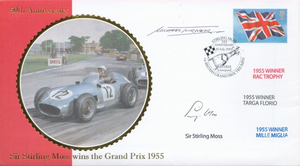 Lot 192: Motor Racing Stirling Moss and Michael Turner signed...