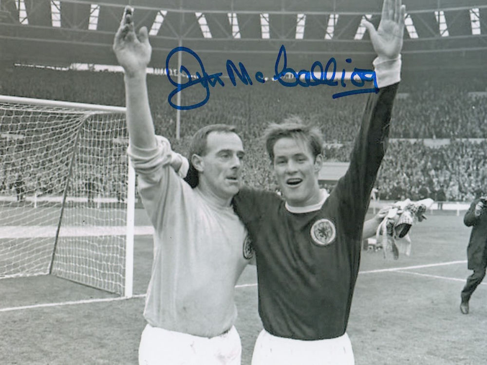 Lot 216: Autographed Jim Mccalliog 8 X 6 Photo -...