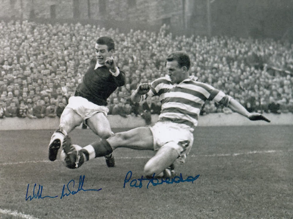 Lot 236: Autographed Celtic V Hearts 8 X 6 Photo...