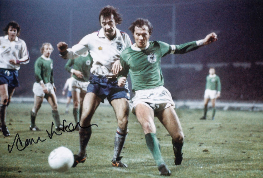 Lot 263: Autographed Alan Hudson 12 X 8 Photo colour,...