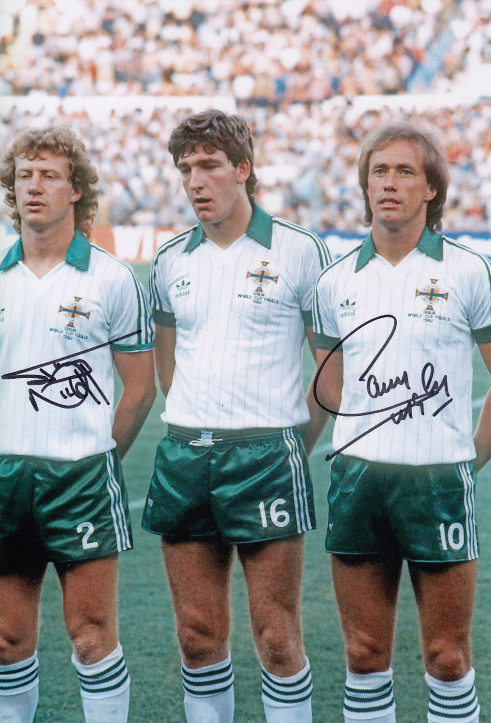 Lot 280: Autographed Northern Ireland 12 X 8 Photo colour,...