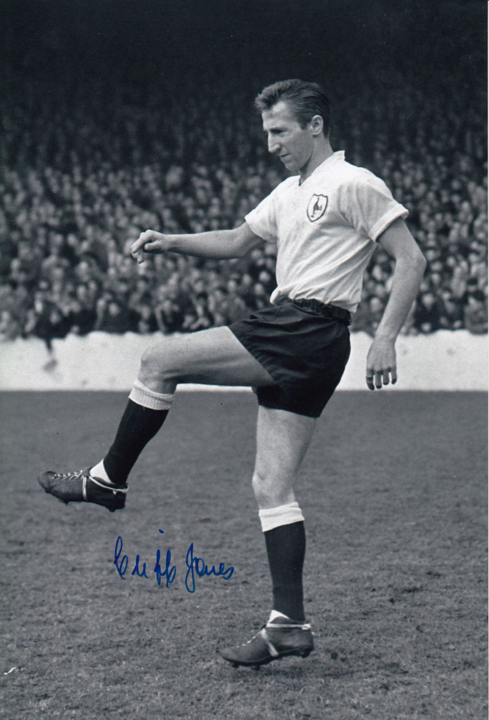 Lot 290: Autographed Cliff Jones 12 X 8 Photo -...