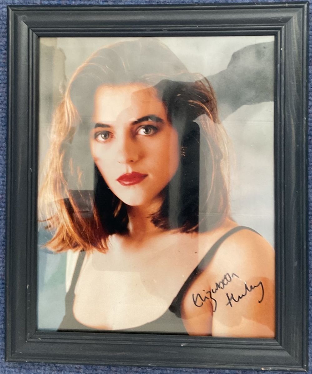 Lot 351: Elizabeth Hurley Signed 10x8 inch Colour Photo of...