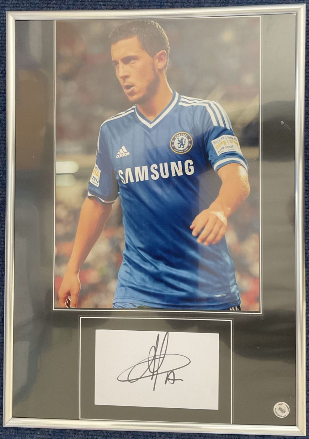 Lot 354: Football Former Chelsea Star Eden Hazard Signed White...