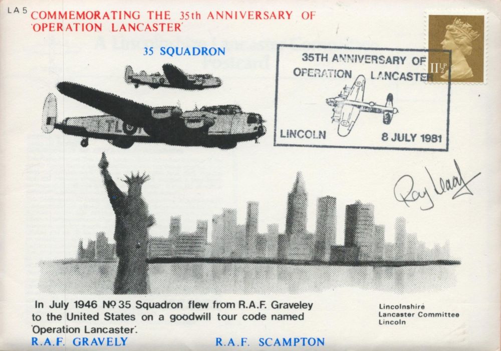 Lot 361: WW2 Ray Leach Signed Commemorating 35th Anniv of...