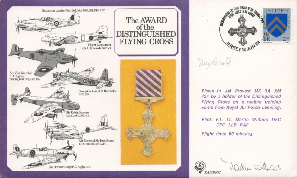 Lot 364: Martin Withers Signed The Award of the Distinguished...