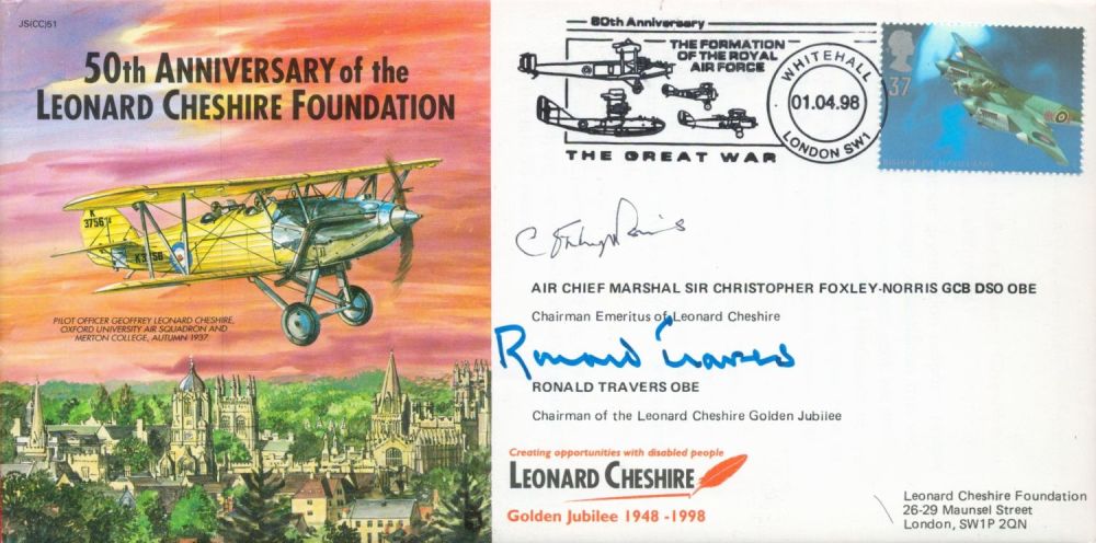 Lot 378: ACM Christopher Foxley-Norris and Ronald Travers Signed 50th...
