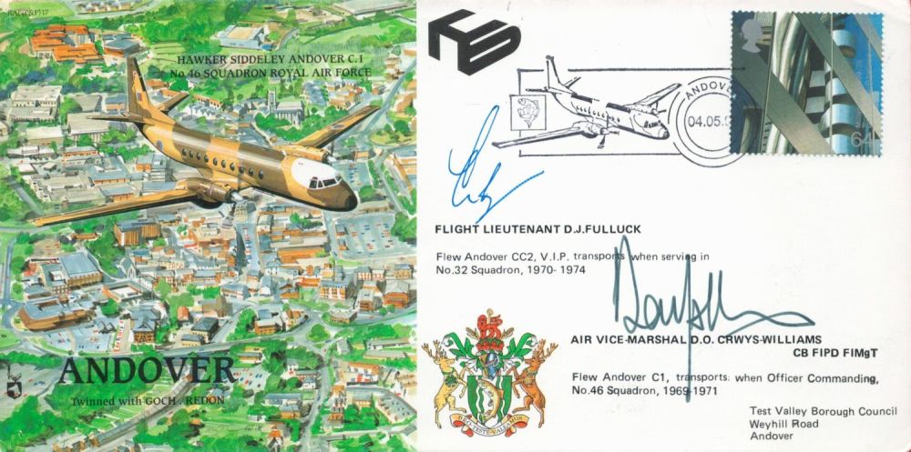Lot 381: Flt Lt DJ Fulluck and AVM DO Crwys-Williams...