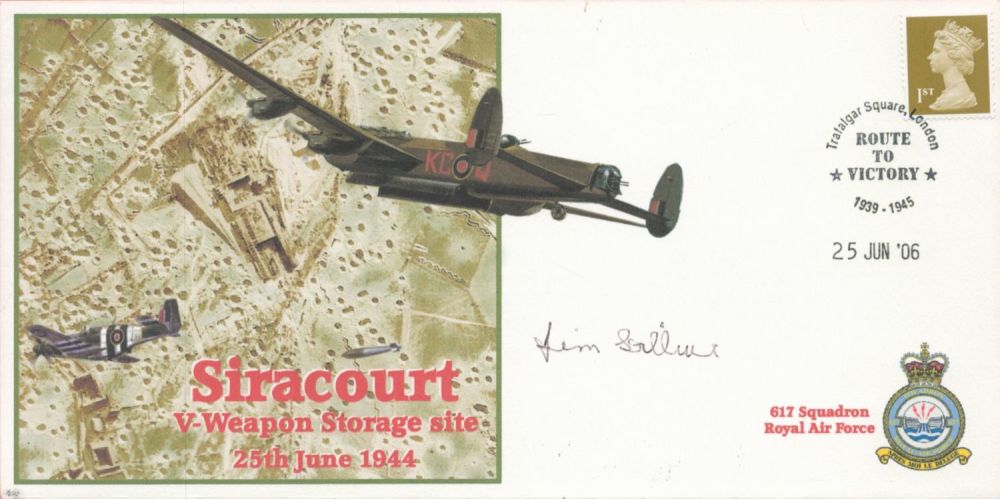 Lot 383: Flying Officer James Soilleux Signed Siracourt V-Weapons Storage...