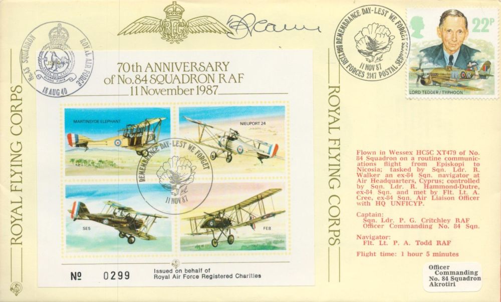 Lot 396: RAF WW2 F.R. Carey signed '70th Anniversary of...