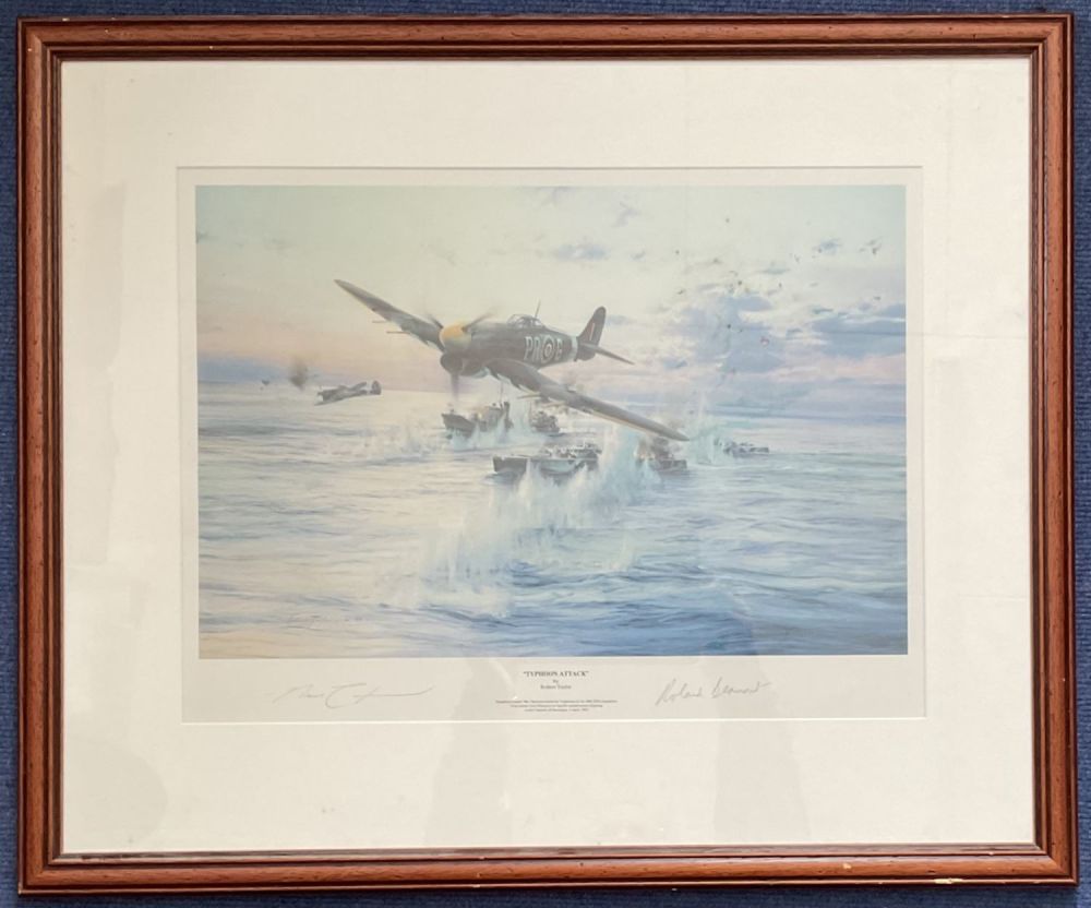 Lot 402: Roland Beaumont and Robert Taylor Signed 24x20 inch...