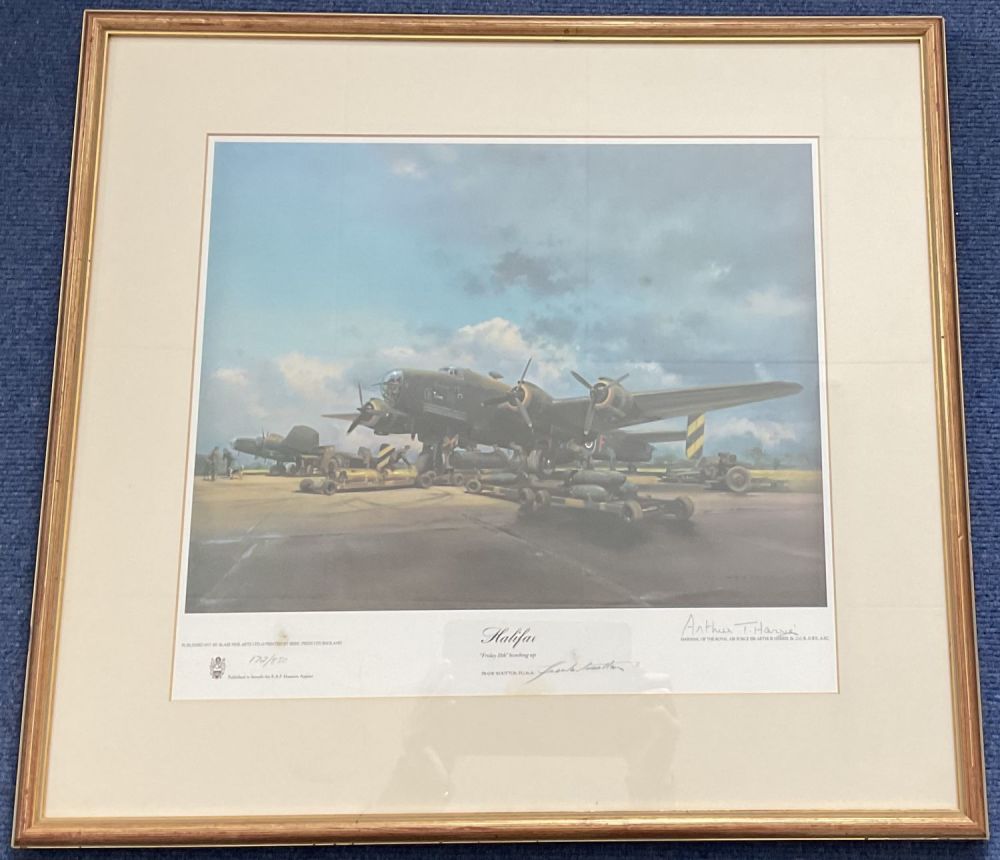 Lot 404: Arthur T Harris and Artist Frank Wootton Signed...