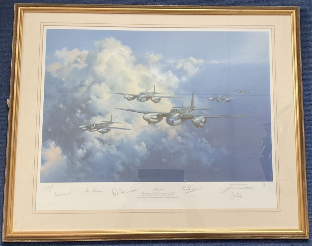 Lot 405: 7 Signed Frank Wootton Colour Print Titled Mosquito....