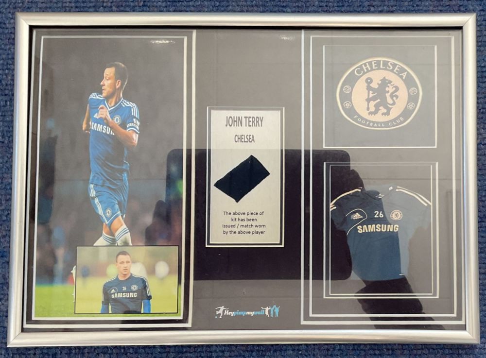 Lot 444: Football John Terry (Chelsea) Matchworn Shirt Cutting in...