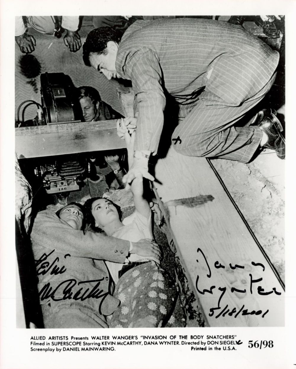 Lot 448: Kevin McCarthy and Dana Wynter Signed 10x8 inch...